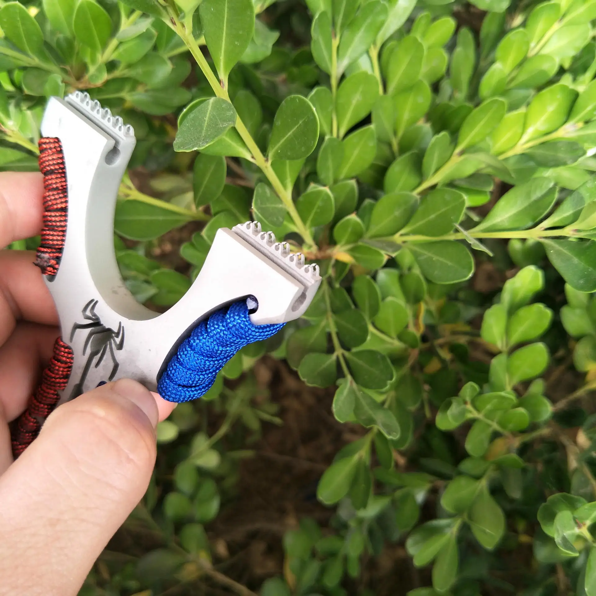 Рогатка-паук из нержавеющей стали с 3 резиновыми лентами для охоты и стрельбы |