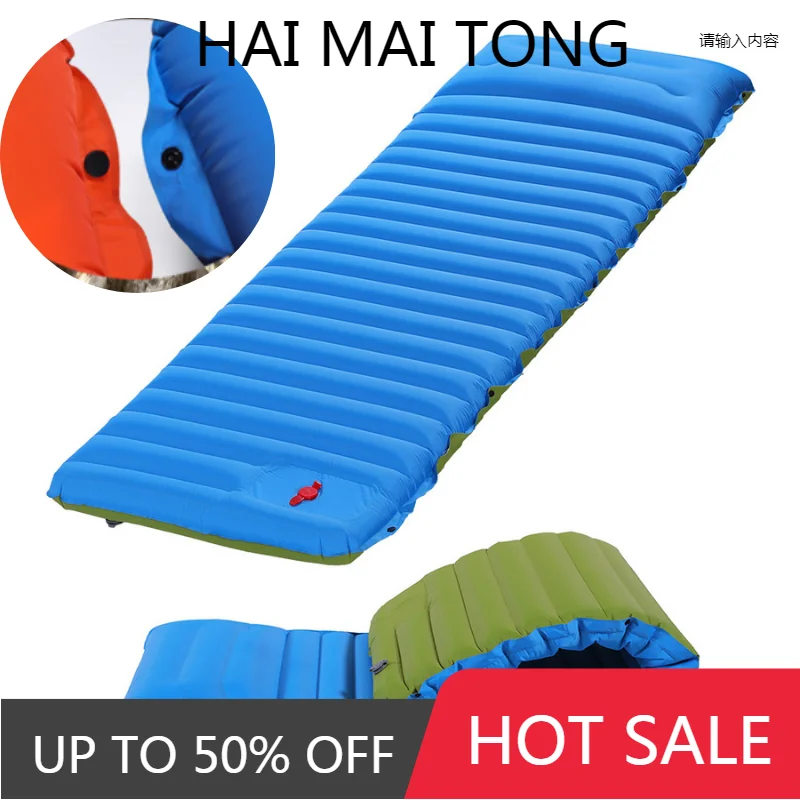 

Outdoor Camping Mat Inflatable Mattress Folding Bed Travel Sleeping Mat Portable Sleeping Pad Air Cushion Hiking Equipment