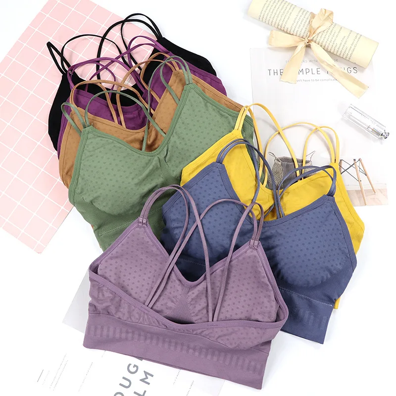 Бесшовный Женский бюстгальтер CHRLEISURE пуш ап без стальных колец с красивой задней