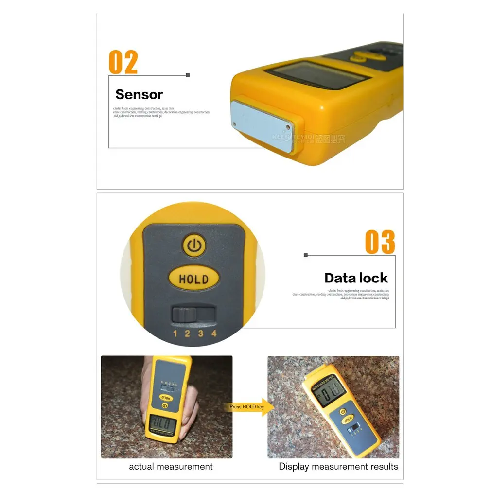 Строительные материалы Измеритель температуры и влажности цифровой измеритель