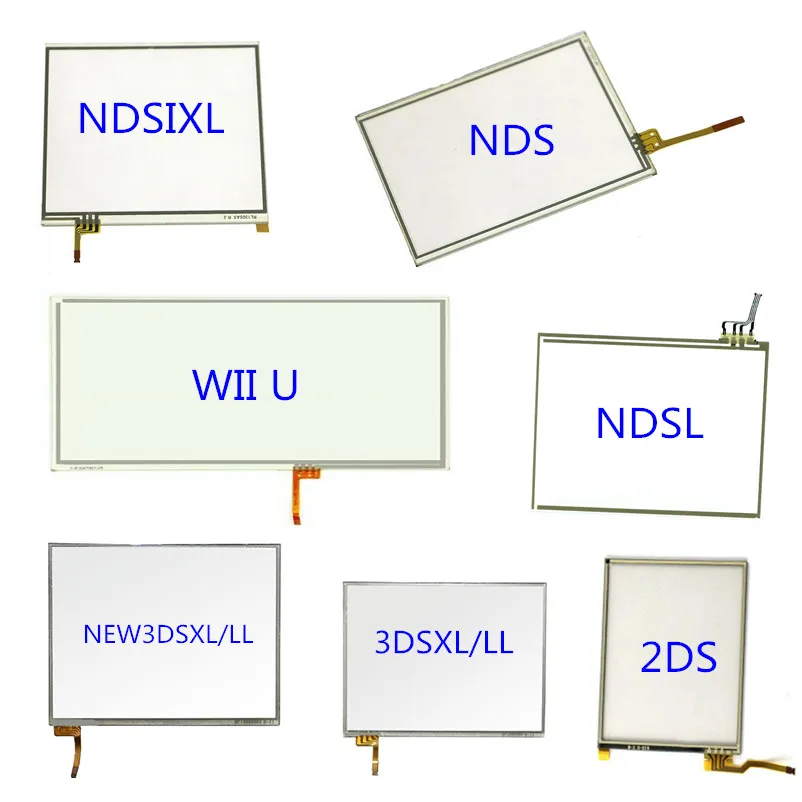 5PCS/LOT Touch Screen Digitizer Glass Display Touch Panel Repair Part For Nintendo DS Lite For NDS NDSL for New 3DS XL Wiiu