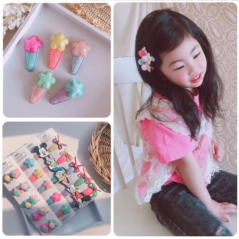 Детские заколки для волос с фруктами и цветами 5/10 шт./компл. | Аксессуары одежды