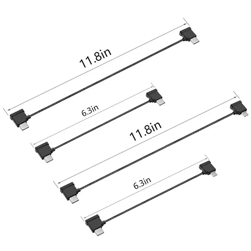 

Data Cable for An-droid Micro USB/Type-C Transmission Wire for D-JI Mavic Air 2 E56B