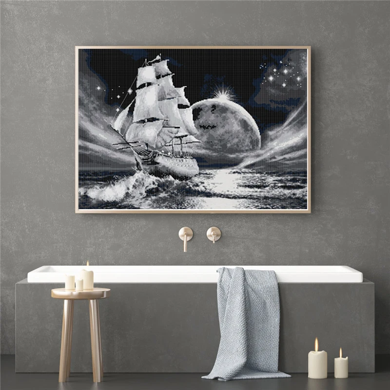 Набор для вышивки крестиком 14CT с принтом на холсте | Дом и сад