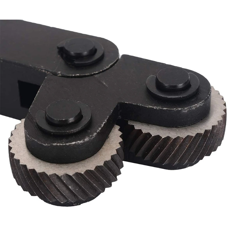 

K1KA 96CR Wear-resistant Double-wheel Knurling Tools with Diagonal Linear Knurling Wheels Black 0.5 mm / 1mm / 2mm