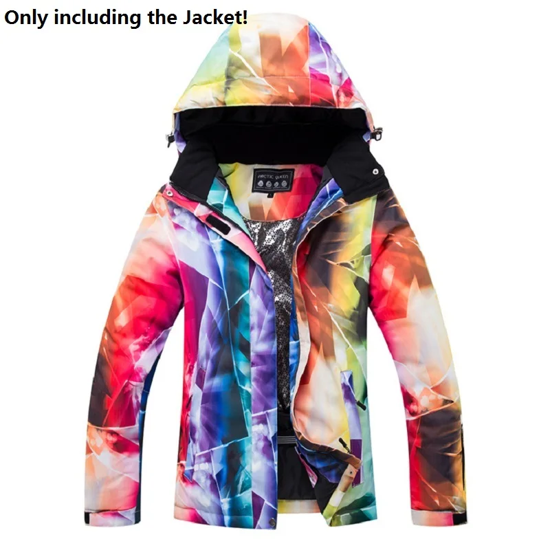 Jacket 2 Зимние женские комплекты для сноубординга, теплый водонепроницаемый ветрозащитный лыжный костюм, женский зимний комплект одежды, куртка и штаны, уличная Лыжная одежда - Цвет: Jacket 2