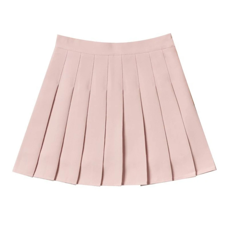 

2021 Spring Summer Korean Skirt Shorts Women High Waist Sexy Mini Skirt School Short Pleated Kawaii Japanese Pink Skirt Female