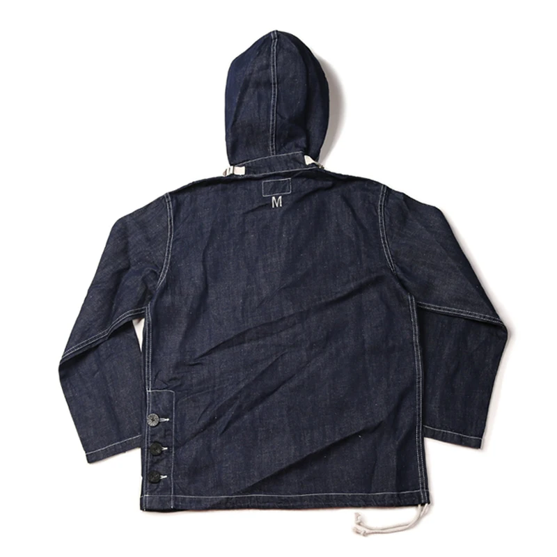 Винтажный Bronson 1930s USN Dungaree Smock Submariner пуловер парка свободная посадка