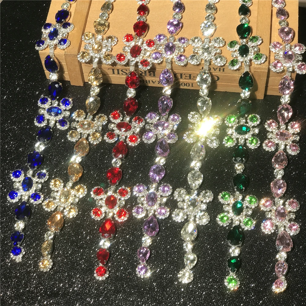 Высококачественная овальная Хрустальная стразы аппликация сделай сам все