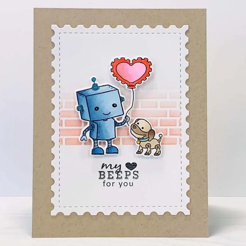 Металлические Вырубные штампы Love machine и прозрачные для рукоделия скрапбукинга