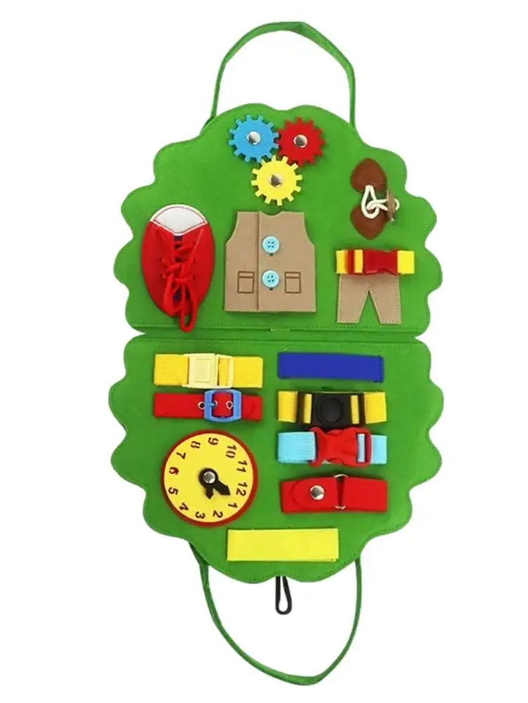 

Board Toy For 1-4 Years Old Kids Montessori Sensory Board Toy Preschool Educational Toys Learn To Dress Toys For Basic Motor S