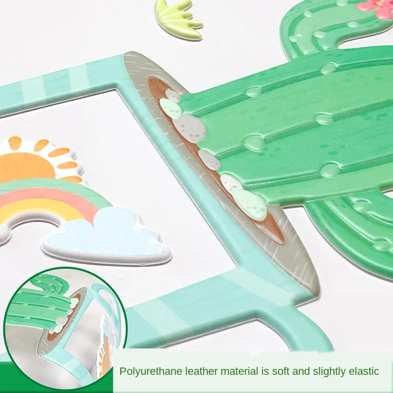 

Creative Succulent Plant 3D Three-dimensional Resin Switch Paste Wall Sticker Household Protective Cover Decoration Cartoon