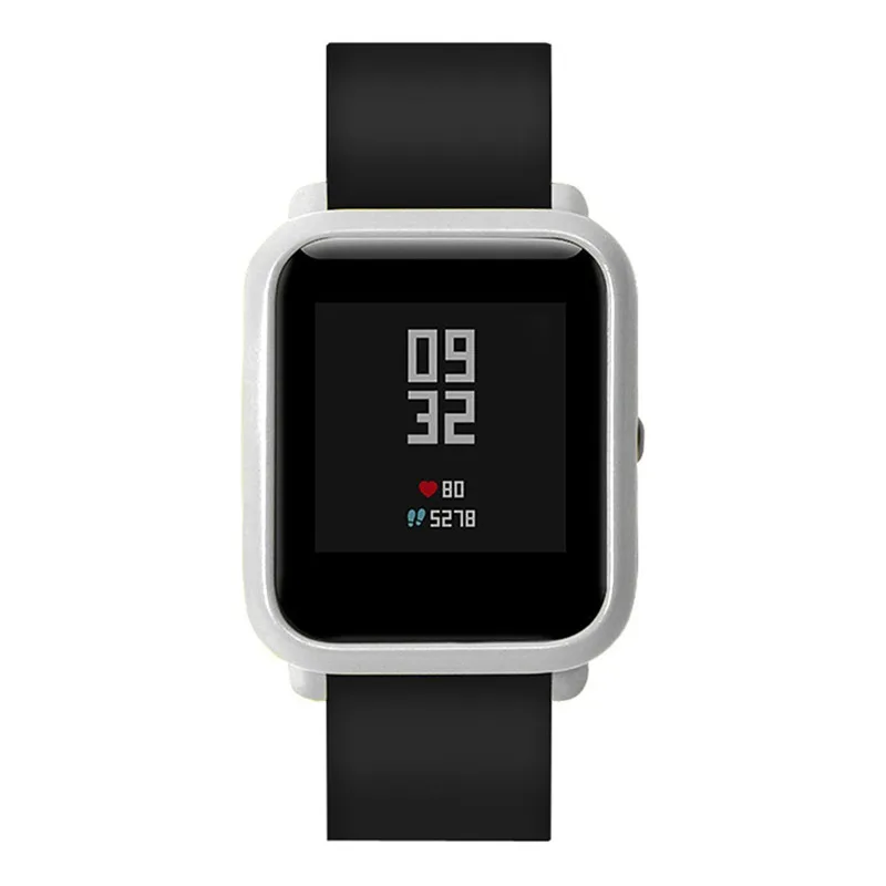 Смарт-часы защитный чехол тонкая рамка PC для Huami Amazfit Bip Youth Watch серебристый |