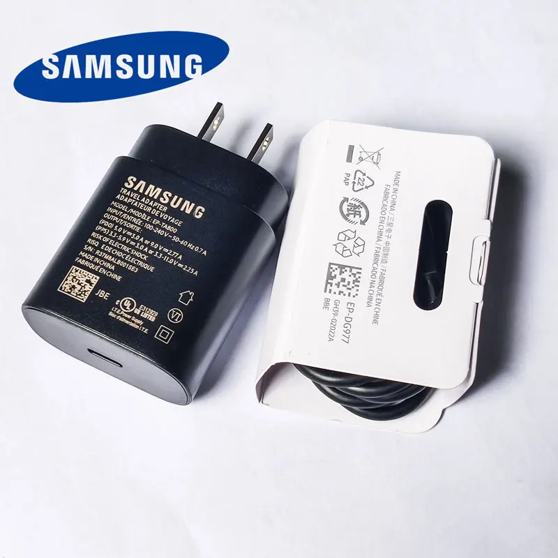 Samsung note10 US USB C быстрое зарядное устройство 25 Вт Usb PD путешествие настенный usb type c