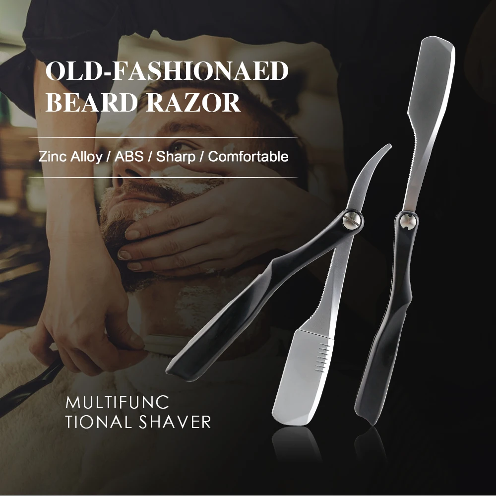 

Men Shaving Razor Barber Razor Holder Hair Razor Beard Haircut Shaving Knife Zinc Alloy Straight Edge Razor Barber Shaving Tools