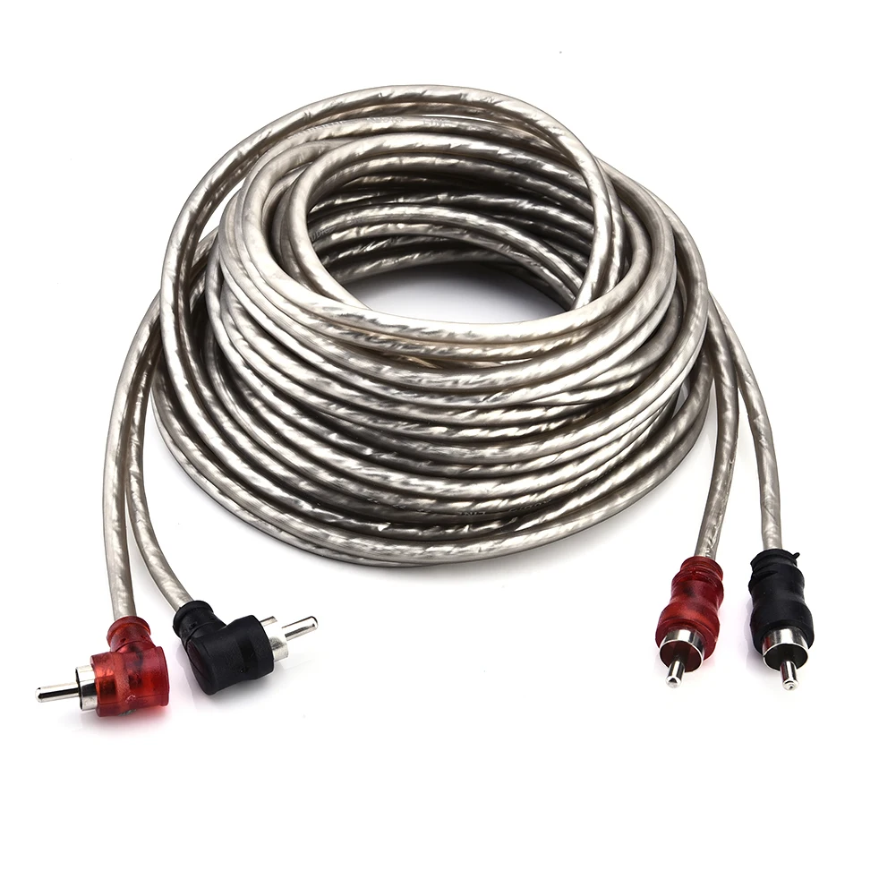 

5m Pure Copper Car Audio Power Amplifier Cable 2RCA To 2RCA Automobile Audio Cable Power Cord Speaker Cable, Car Audio Cable,Aux