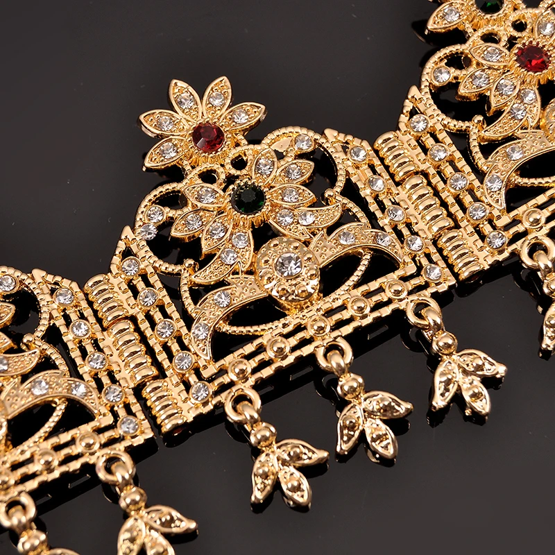 Модные золотые цепочка на голову кисточки ювелирные изделия цепь женский ободок