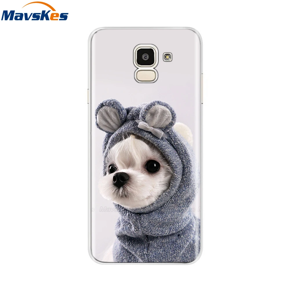 For Samsung Galaxy J6 2018 Case Soft TPU Silicone Back Cover sFor Coque Fundas Samsung J6 2018 J6 Plus 2018 Soft Phone Cases