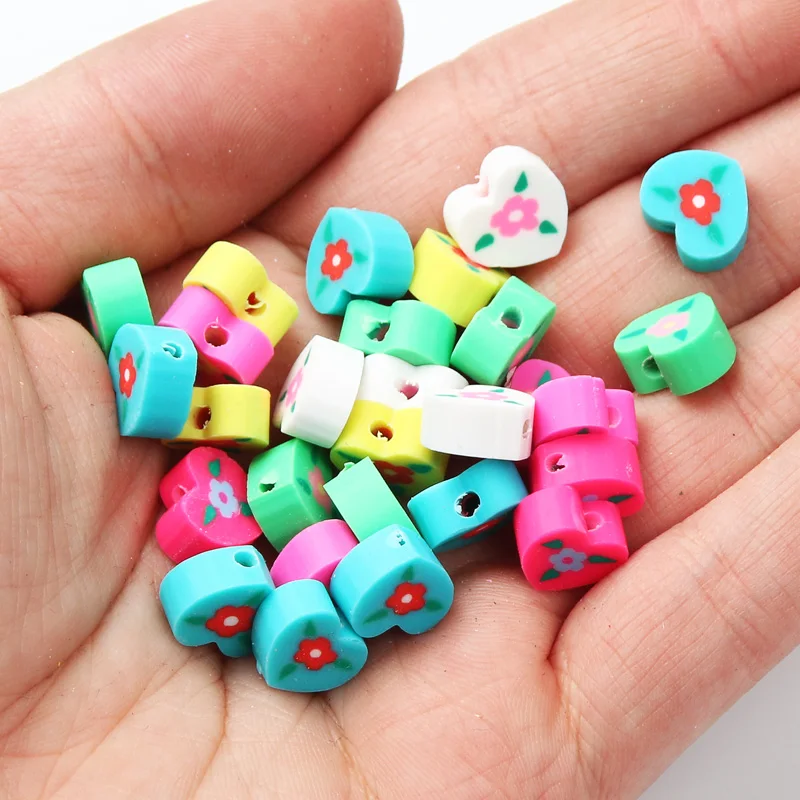 

Бусины из полимерной глины в форме сердца, 20 шт./лот