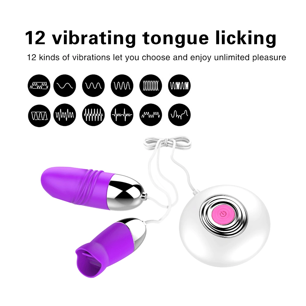 12 Скоростей язык оральный лизание Вибраторы дистанционное управление вагины мяч