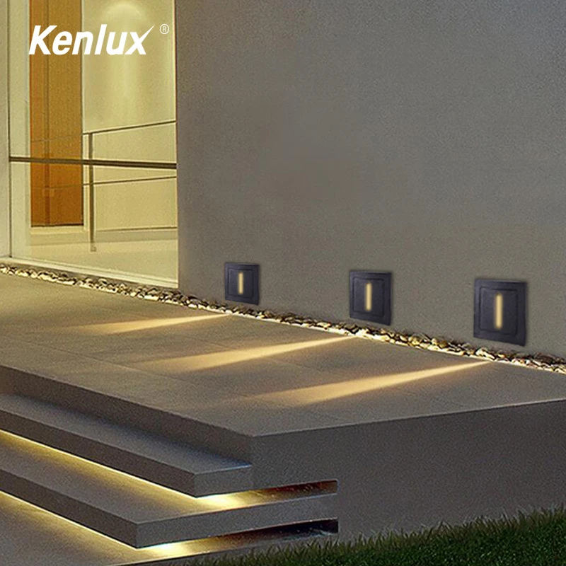 Утопленный светодиодный светильник для лестницы уличная комнатная настенная