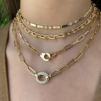 925 sterling silver gold vermeil jewelry big open link chain european women hand cuff necklace