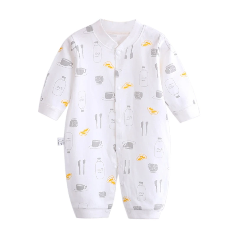 

WEIXINBUY 2019 осенний повседневный комбинезон для маленьких мальчиков и девочек с цветочным принтом Детский комбинезон с длинным рукавом для мл...