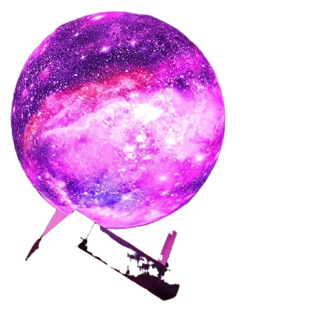 

ZK20 3D Printing Moon Lamp Galaxy Moon Light Kids Night Light 16 Color Change Touch and Remote Control Galaxy Light as Gifts