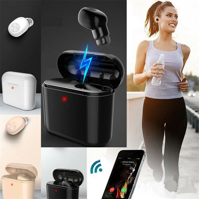 Bluetooth 4,2 Спортивные Беспроводные наушники HiFi гарнитура Mini True