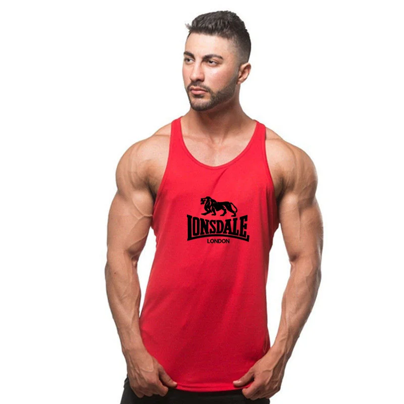 

Mens Tank Top Gym Stringer Singlets Fitness 3D printing Clothing Workout Cotton Sleeveless Shirt Summer Undershirt Vest Male