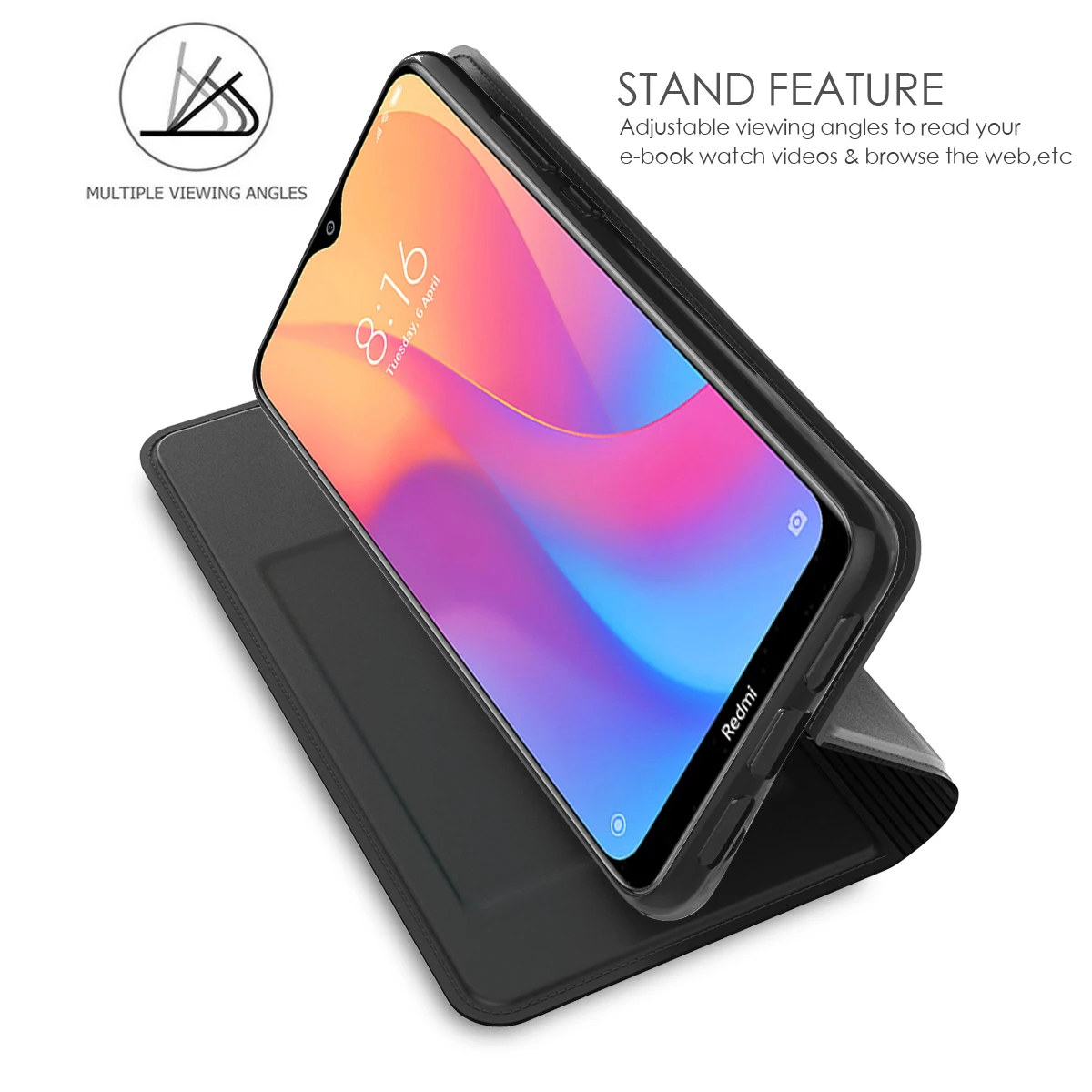 Чехол для Xiaomi Redmi 8A, Роскошный чехол из искусственной кожи с магнитной застежкой и подставкой для Xiaomi Redmi Note 8 8 Pro, чехол со слотом для карт