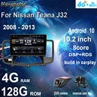 Автомобильный радиоприемник для Nissan Teana J32 10,2-2008, Android 10, 2013 дюйма, мультимедийный видеоплеер, навигация GPS