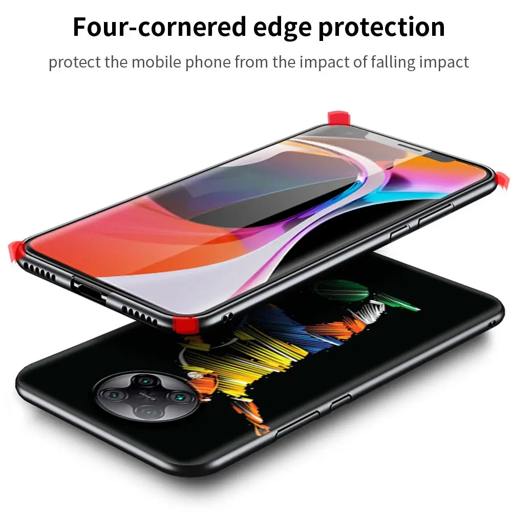 

Soccer Shockproof Cover for Xiaomi Mi 9T 9 10 CC9E 8 Note 10 Pro Lite Poco F1 X2 F2 M2 Phone Soft Case Shell