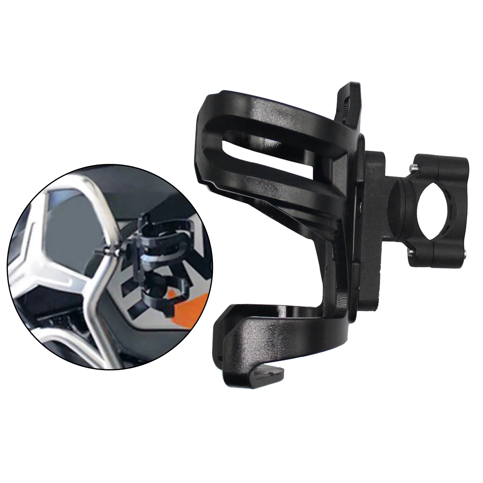 

Motorcycle Handlebar Drink Holder Support Beverage Bottle Cup Stand