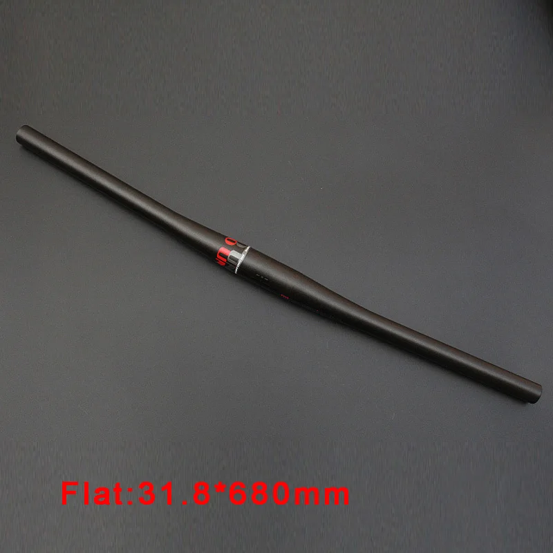 flat 680mm DH/FR/XC руль велосипеда Алюминий сплав горный велосипед руль плоский/талии колеса велосипеда MTB Ласточка один-образный 31.8mmX620/680/700/720 мм - Цвет: flat 680mm