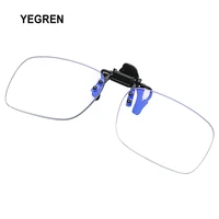 ultra light clip presbyopic glasses anti blue light reading glasses flip up down rimless magnifying glasses lens 1 0 1 5 2 0