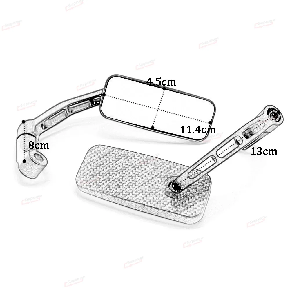 Универсальное боковое зеркало заднего вида для мотоцикла скутера