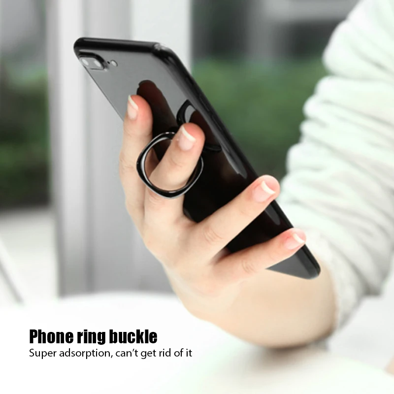 extremely thin luxury metal mobile phone socket holder universal telephone magnetic bracket stand accessories finger ring 360° free global shippi