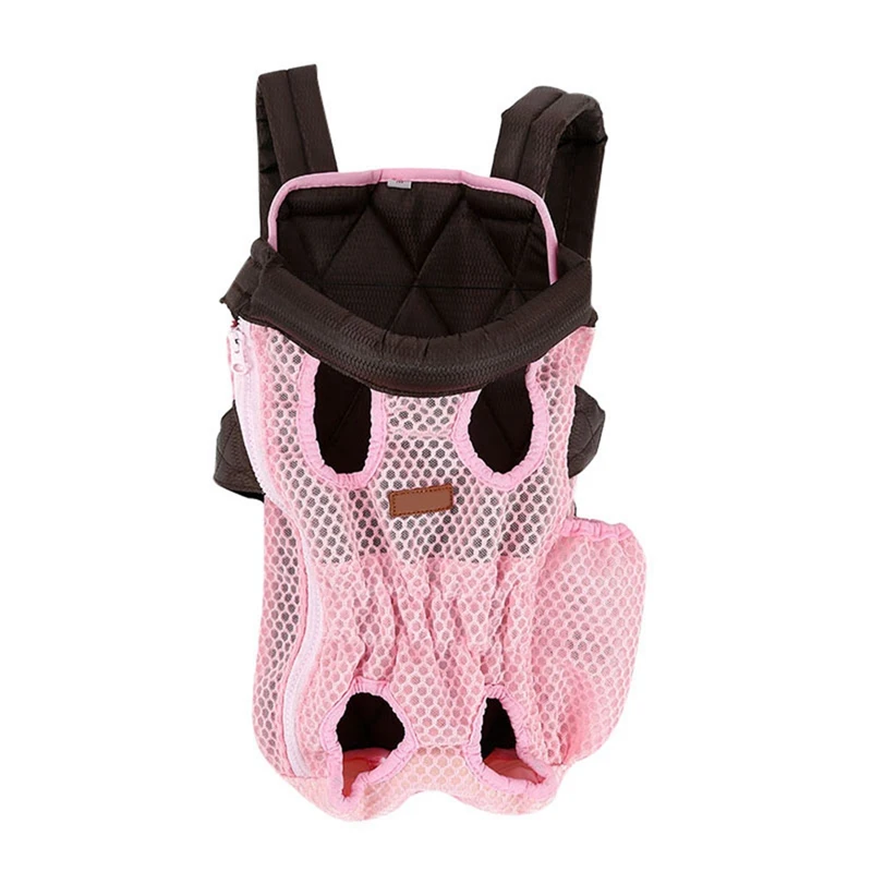 Pink Pet рюкзак-переноска для собак из сетчатой ткани на открытом воздухе Товары для путешествий дышащие плечевые сумки с короткими ручками для маленькие собаки, кошки, Наплечная Сумка - Цвет: Pink
