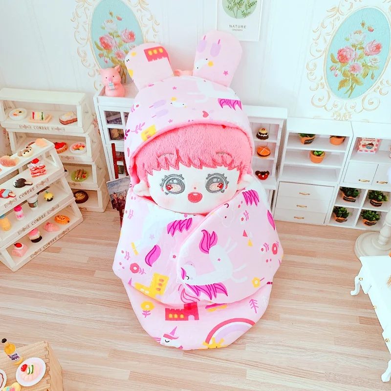 

Упаковка в виде единорога 20 см, кукла, спальный мешок 20 см, звездная кукла, спальный мешок