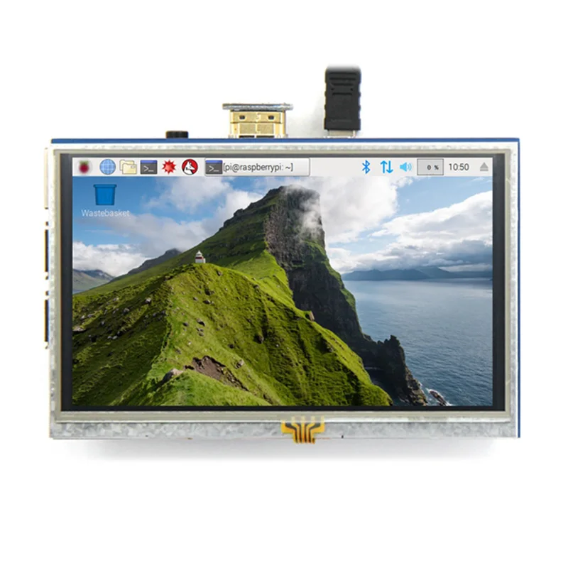5 дюймов 800x480 HD с технологией TFT ЖКД сенсорной панелью для Raspberry Pi 3 Model B/2 модели B/A +
