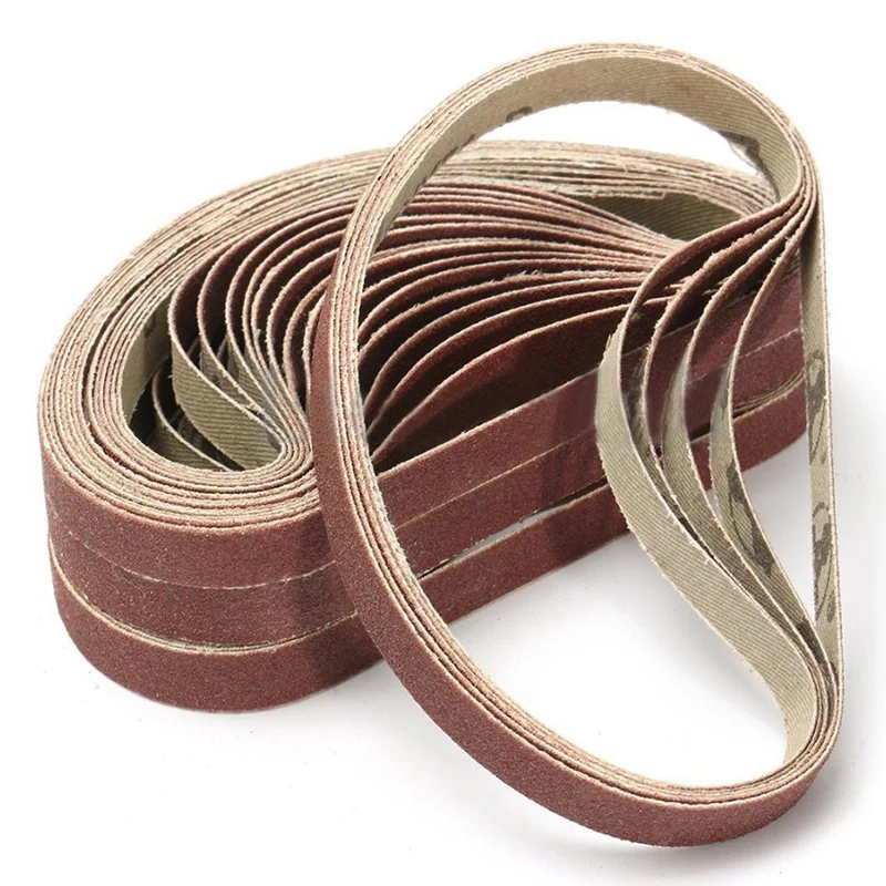 GTBL 50Pcs Aluminum Oxide Sanding Belts Set 80Grit For Sander Tool 10x330Mm | Инструменты
