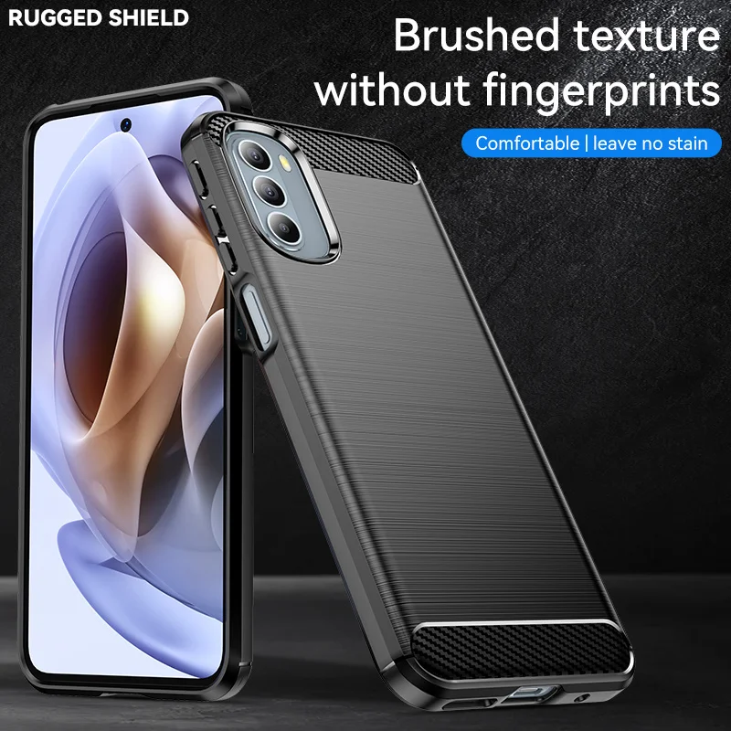 For Motorola Moto G41 Case Cover for Motorola Moto G41 G31 G51 G71 5G Shockproof Bumper Shell Carbon Fiber Silicone Phone Cover