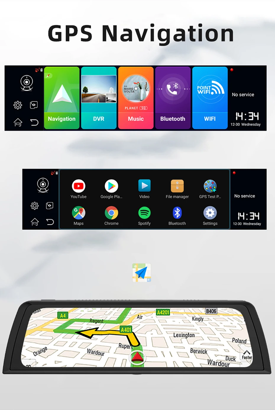 Bluavido 4G ADAS 10 &quotIPS автомобильная видеокамера на приборной панели Android 8 1 GPS