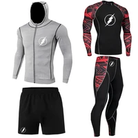 mens sportswear tight compression suit lycra basketball leggings running fitness track suit jogging bottoming sportswear