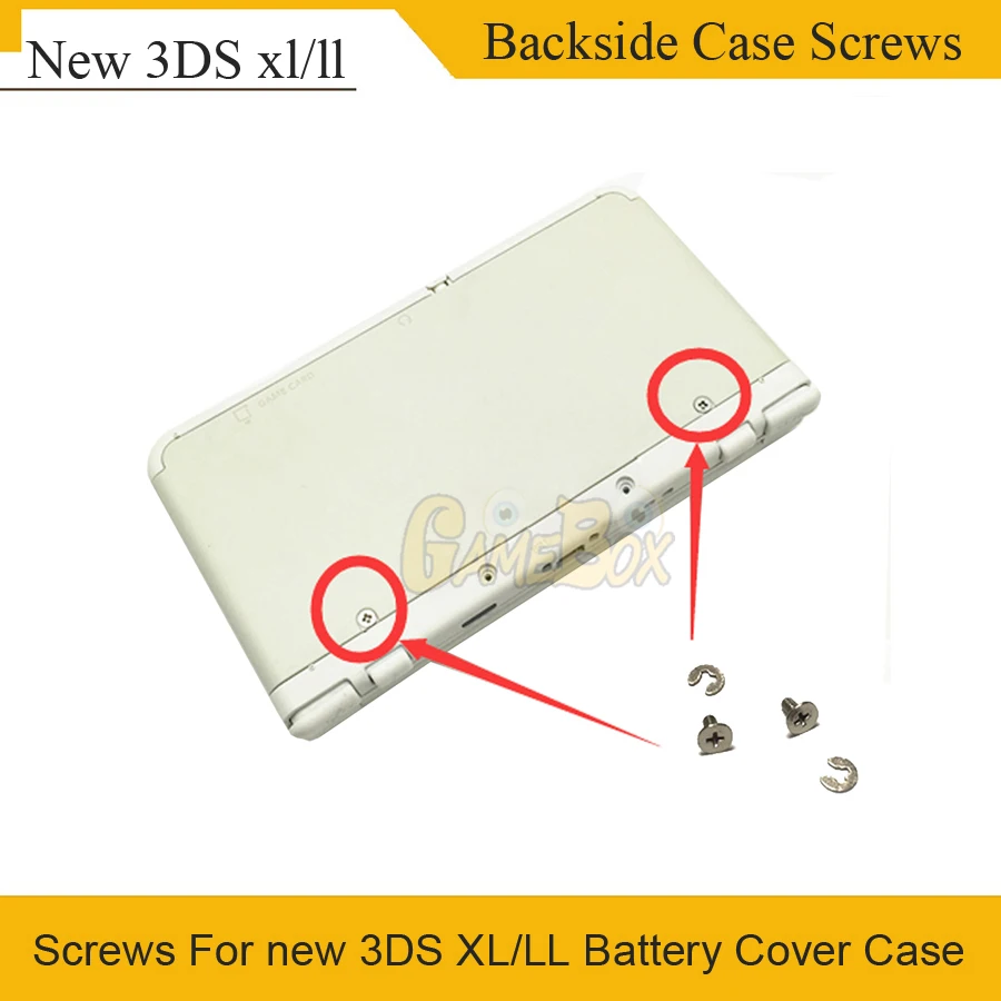 

1Pair OEM Screw For 3DS/3DS XL/NEW 3DS/NEW 3DS XL Housing Battery Cover