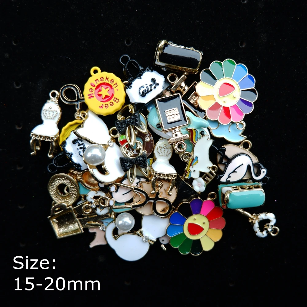 Милая смесь подвесок Кабошон из смолы для женских ожерелий и серег аксессуары