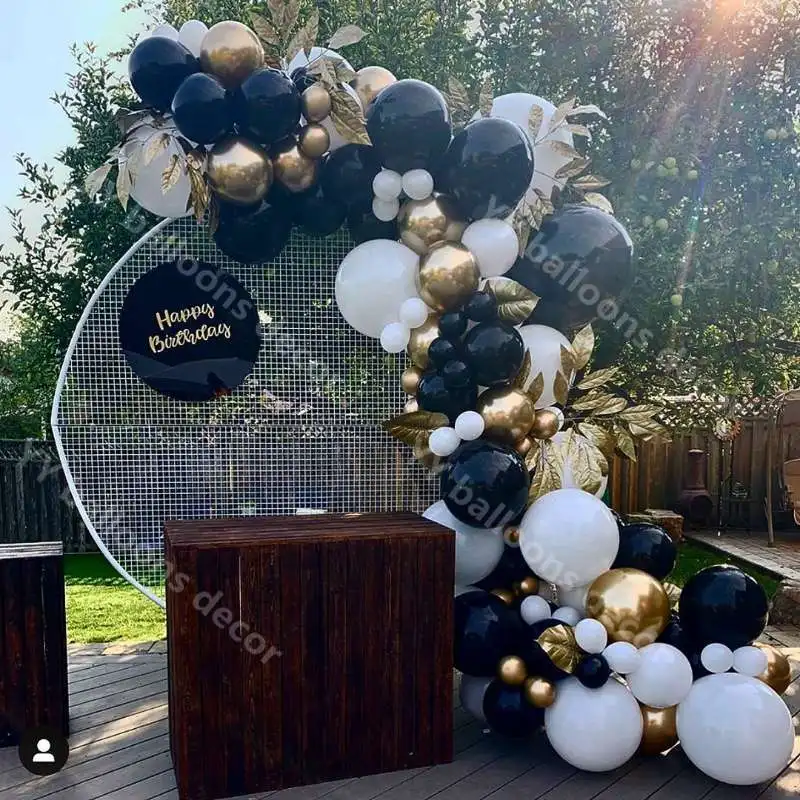 Набор для самостоятельной сборки мрамор воздушные шары-гирлянды Хромовая