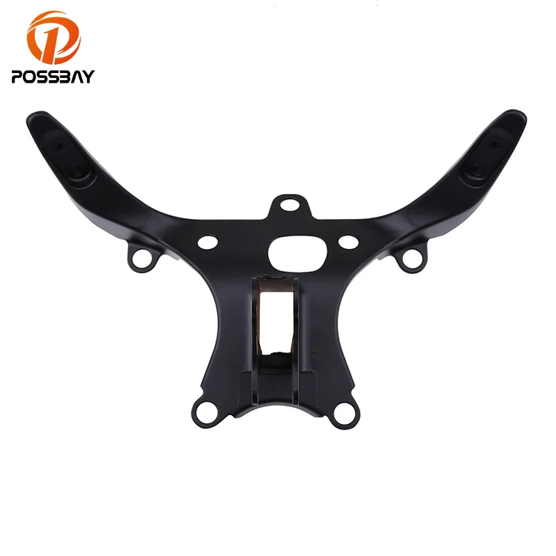 

POSSBAY Motorcycle Upper Front Stay Fairing Headlight Bracket Aluminum Black 1 PCS Brackets Support For Yamaha YZF R1 2000-2001