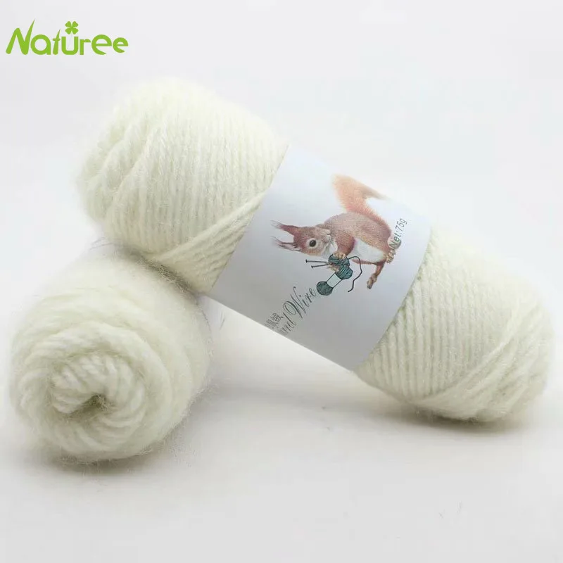 Пряжа белка кашемировая шерсть яркий шелк шапка шарф пальто средней толщины